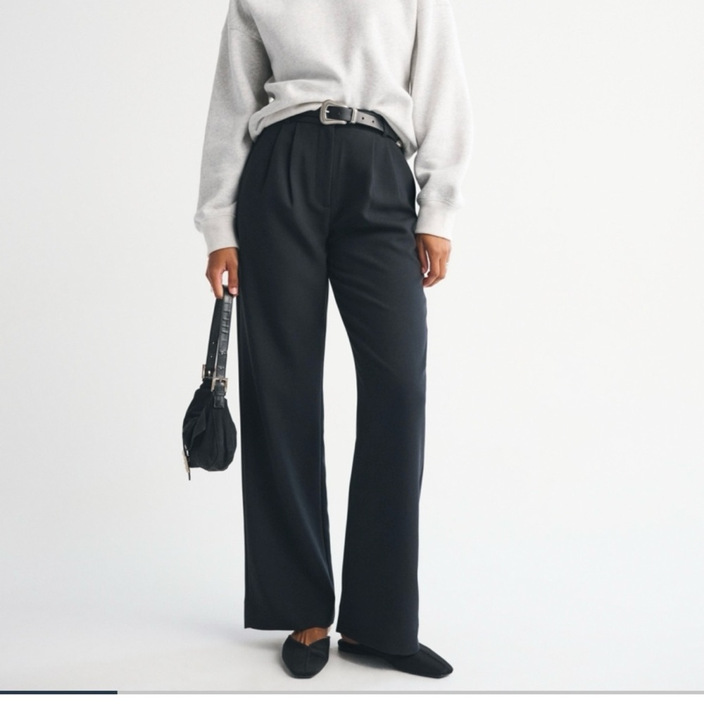 Abercrombie & Fitch Sloane Curve Love Tailored Wide Leg Trouser